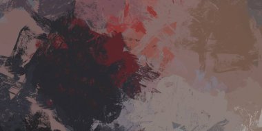 Soyut arka plan sanatı. 2D çizim. Etkileyici yağlı boya resim. Tuvalde fırça darbeleri. Modern sanat. Çok renkli arkaplan. Çağdaş sanat. İfade. Sanatsal dijital palet.