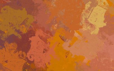 Soyut arka plan sanatı. 2D çizim. Etkileyici yağlı boya resim. Tuvalde fırça darbeleri. Modern sanat. Çok renkli arkaplan. Çağdaş sanat. İfade. Sanatsal dijital palet.