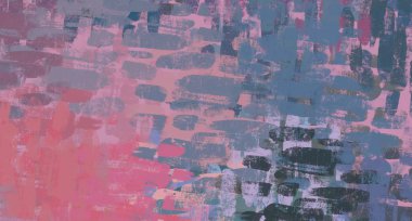 Soyut arka plan sanatı. 2D çizim. Etkileyici yağlı boya resim. Tuvalde fırça darbeleri. Modern sanat. Çok renkli arkaplan. Çağdaş sanat. İfade. Sanatsal dijital palet.