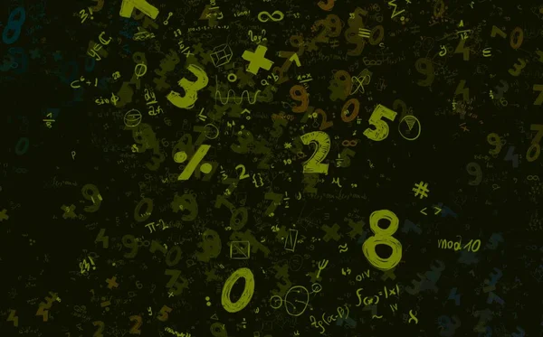 Math Ilustración Abstract Background Numbers Copy Space — Foto de Stock