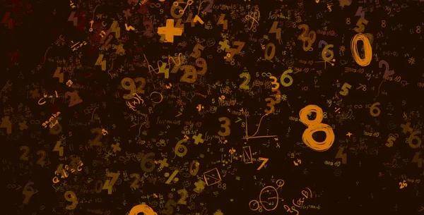 Math Ilustración Abstract Background Numbers Copy Space — Foto de Stock