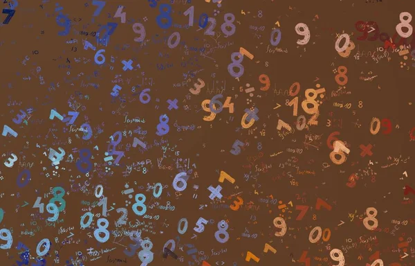 Matemática Ilustração Fundo Abstrato Com Números Espaço Cópia — Fotografia de Stock