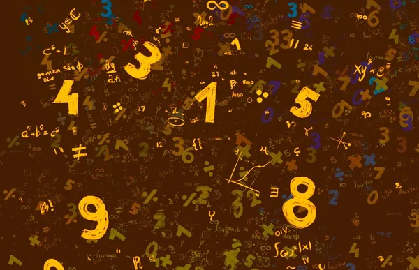 Math Ilustración Abstract Background Numbers Copy Space —  Fotos de Stock