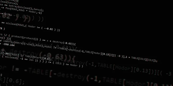 Programmeercode Voor Softwareontwikkelaars Abstract Modern Virtueel Computerscript Werk Van Software — Stockfoto