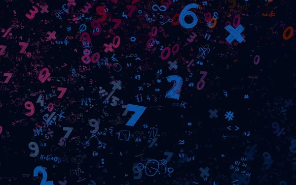 Math Ilustración Abstract Background Numbers Copy Space — Foto de Stock