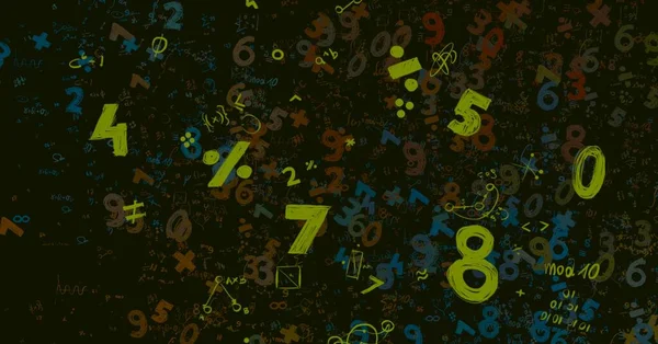 Math Ilustración Abstract Background Numbers Copy Space — Foto de Stock