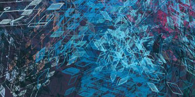 Soyut arka plan sanatı. 2D çizim. Etkileyici yağlı boya resim. Tuvalde fırça darbeleri. Modern sanat. Çok renkli arkaplan. Çağdaş sanat. İfade. Sanatsal dijital palet.