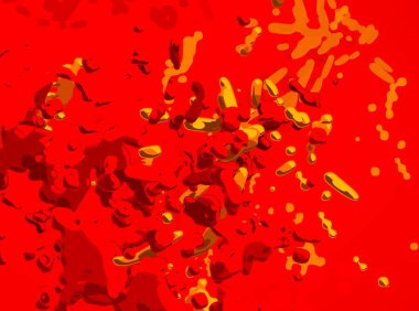 Soyut arka plan sanatı. 3 boyutlu illüstrasyon. Tuvalde fırça darbeleri. Çok renkli arkaplan. Çağdaş sanat. Sanatsal dijital palet.