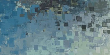 Soyut arka plan sanatı. 2D çizim. Etkileyici yağlı boya resim. Tuvalde fırça darbeleri. Modern sanat. Çok renkli arkaplan. Çağdaş sanat. İfade. Sanatsal dijital palet.