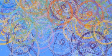 Soyut arka plan sanatı. 2D çizim. Etkileyici yağlı boya resim. Tuvalde fırça darbeleri. Modern sanat. Çok renkli arkaplan. Çağdaş sanat. İfade. Sanatsal dijital palet.