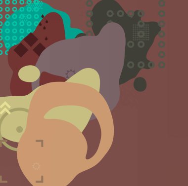 Soyut arka plan sanatı. 3 boyutlu illüstrasyon. Tuvalde fırça darbeleri. Çok renkli arkaplan. Çağdaş sanat. Sanatsal dijital palet.