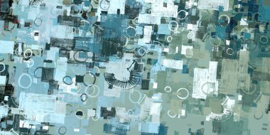 Soyut arka plan sanatı. 2D çizim. Etkileyici yağlı boya resim. Tuvalde fırça darbeleri. Modern sanat. Çok renkli arkaplan. Çağdaş sanat. İfade. Sanatsal dijital palet.