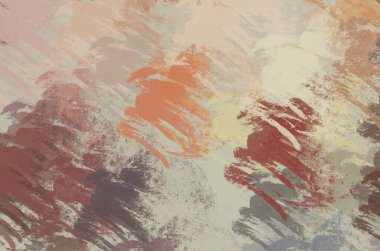 Soyut arka plan sanatı. 2D çizim. Etkileyici yağlı boya resim. Tuvalde fırça darbeleri. Modern sanat. Çok renkli arkaplan. Çağdaş sanat. İfade. Sanatsal dijital palet.