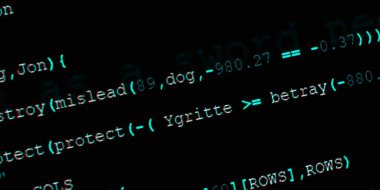 Yazılım geliştirici programlama kodu. Soyut modern sanal bilgisayar senaryosu. Masaüstü ekranında yazılım geliştirici programcının çalışması 
