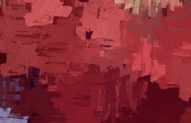 Soyut arka plan sanatı. 2D çizim. Etkileyici yağlı boya resim. Tuvalde fırça darbeleri. Modern sanat. Çok renkli arkaplan. Çağdaş sanat. İfade. Sanatsal dijital palet.