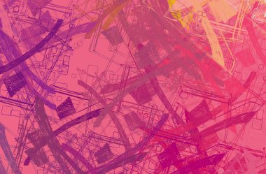 Soyut arka plan sanatı. 2D çizim. Etkileyici yağlı boya resim. Tuvalde fırça darbeleri. Modern sanat. Çok renkli arkaplan. Çağdaş sanat. İfade. Sanatsal dijital palet.