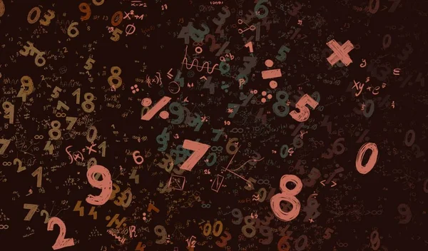 Math Ilustración Abstract Background Numbers Copy Space —  Fotos de Stock