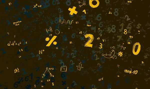 Math Ilustración Abstract Background Numbers Copy Space —  Fotos de Stock