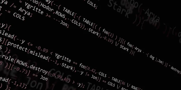Codice Programmazione Sviluppatori Software Abstract Moderno Script Computer Virtuale Lavoro — Foto Stock