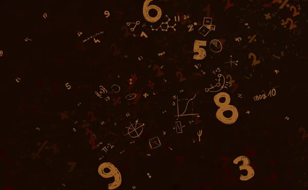 Math Ilustración Abstract Background Numbers Copy Space — Foto de Stock