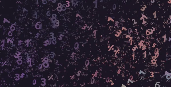 Math Ilustración Abstract Background Numbers Copy Space — Foto de Stock