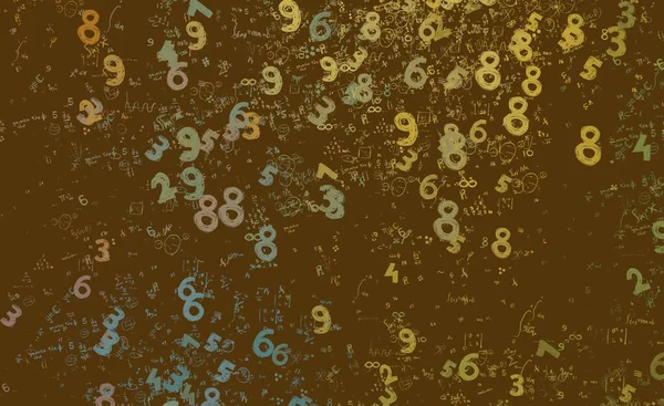 Matek Illusztráció Absztrakt Háttér Számokkal Másolás Tér — Stock Fotó