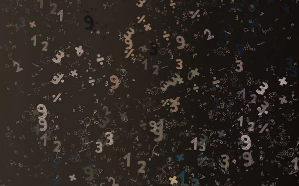 Matemática Ilustração Fundo Abstrato Com Números Espaço Cópia — Fotografia de Stock