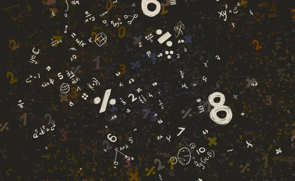 Math Ilustración Abstract Background Numbers Copy Space — Foto de Stock