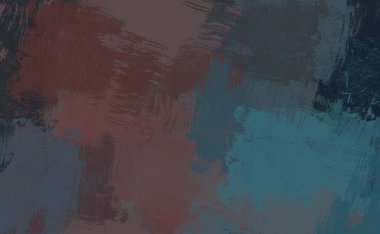 Soyut arka plan sanatı. 2D çizim. Etkileyici yağlı boya resim. Tuvalde fırça darbeleri. Modern sanat. Çok renkli arkaplan. Çağdaş sanat. İfade. Sanatsal dijital palet.