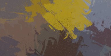 Soyut arka plan sanatı. 2D çizim. Etkileyici yağlı boya resim. Tuvalde fırça darbeleri. Modern sanat. Çok renkli arkaplan. Çağdaş sanat. İfade. Sanatsal dijital palet.