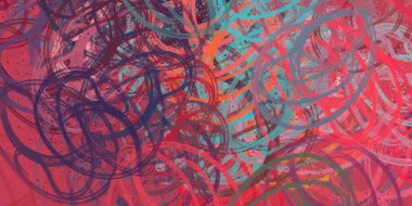 Soyut arka plan sanatı. 2D çizim. Etkileyici yağlı boya resim. Tuvalde fırça darbeleri. Modern sanat. Çok renkli arkaplan. Çağdaş sanat. İfade. Sanatsal dijital palet.