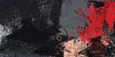 Soyut arka plan sanatı. 2D çizim. Etkileyici yağlı boya resim. Tuvalde fırça darbeleri. Modern sanat. Çok renkli arkaplan. Çağdaş sanat. İfade. Sanatsal dijital palet.