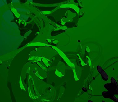 Soyut arka plan sanatı. 3 boyutlu illüstrasyon. Tuvalde fırça darbeleri. Çok renkli arkaplan. Çağdaş sanat. Sanatsal dijital palet.