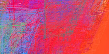 Soyut arka plan sanatı. 2D çizim. Etkileyici yağlı boya resim. Tuvalde fırça darbeleri. Modern sanat. Çok renkli arkaplan. Çağdaş sanat. İfade. Sanatsal dijital palet.