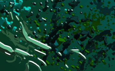 Soyut arka plan sanatı. 3 boyutlu illüstrasyon. Tuvalde fırça darbeleri. Çok renkli arkaplan. Çağdaş sanat. Sanatsal dijital palet.