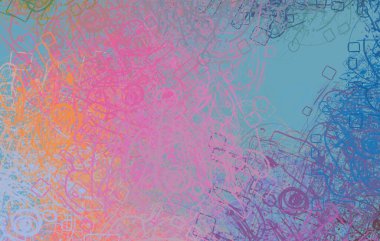 Soyut arka plan sanatı. 2D çizim. Etkileyici yağlı boya resim. Tuvalde fırça darbeleri. Modern sanat. Çok renkli arkaplan. Çağdaş sanat. İfade. Sanatsal dijital palet.