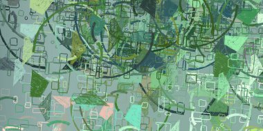 Soyut arka plan sanatı. 2D çizim. Etkileyici yağlı boya resim. Tuvalde fırça darbeleri. Modern sanat. Çok renkli arkaplan. Çağdaş sanat. İfade. Sanatsal dijital palet.