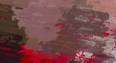 Soyut arka plan sanatı. 2D çizim. Etkileyici yağlı boya resim. Tuvalde fırça darbeleri. Modern sanat. Çok renkli arkaplan. Çağdaş sanat. İfade. Sanatsal dijital palet.