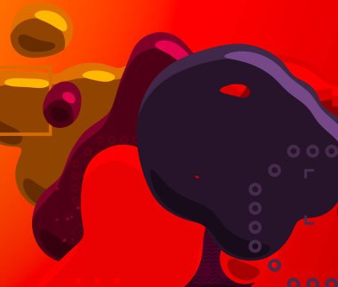 Soyut arka plan sanatı. 3 boyutlu illüstrasyon. Tuvalde fırça darbeleri. Çok renkli arkaplan. Çağdaş sanat. Sanatsal dijital palet.