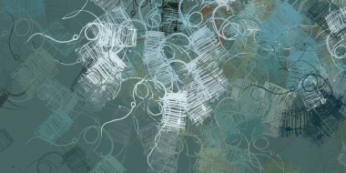 Soyut arka plan sanatı. 2D çizim. Etkileyici yağlı boya resim. Tuvalde fırça darbeleri. Modern sanat. Çok renkli arkaplan. Çağdaş sanat. İfade. Sanatsal dijital palet.