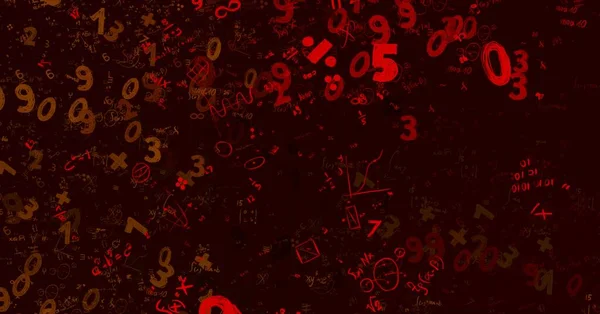 Matemática Ilustração Fundo Abstrato Com Números Espaço Cópia — Fotografia de Stock