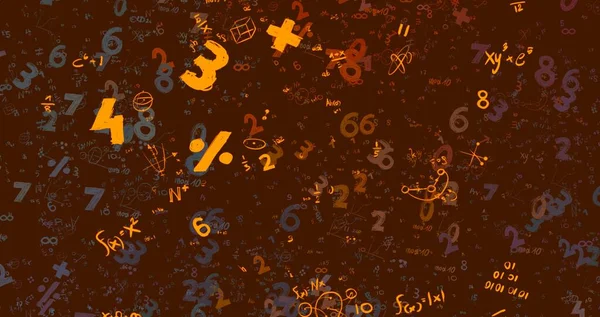 Math Ilustración Abstract Background Numbers Copy Space —  Fotos de Stock