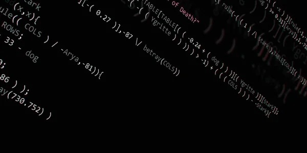 Programmeercode Voor Softwareontwikkelaars Abstract Modern Virtueel Computerscript Werk Van Software — Stockfoto