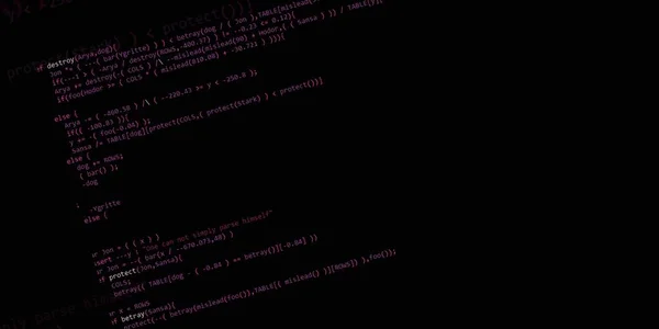 Programmiercode Für Softwareentwickler Abstraktes Modernes Virtuelles Computerskript Arbeit Des Software — Stockfoto