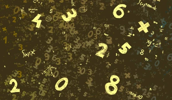 Math Ilustración Abstract Background Numbers Copy Space — Foto de Stock