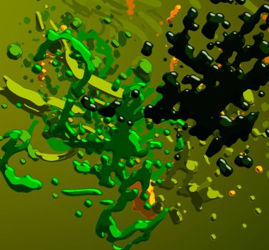 Soyut arka plan sanatı. 3 boyutlu illüstrasyon. Tuvalde fırça darbeleri. Çok renkli arkaplan. Çağdaş sanat. Sanatsal dijital palet.