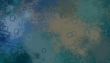 Soyut arka plan sanatı. 2D çizim. Etkileyici yağlı boya resim. Tuvalde fırça darbeleri. Modern sanat. Çok renkli arkaplan. Çağdaş sanat. İfade. Sanatsal dijital palet.