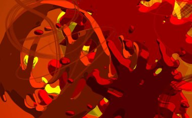 Soyut arka plan sanatı. 3 boyutlu illüstrasyon. Çok renkli arkaplan. Çağdaş sanat. Sanatsal dijital palet.