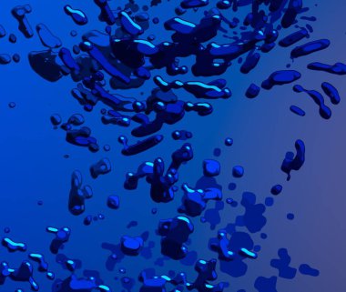 Soyut arka plan sanatı. 3 boyutlu illüstrasyon. Çok renkli arkaplan. Çağdaş sanat. Sanatsal dijital palet.