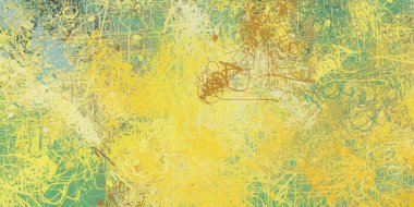 Soyut arka plan sanatı. 2D çizim. Etkileyici yağlı boya resim. Tuvalde fırça darbeleri. Modern sanat. Çok renkli arkaplan. Çağdaş sanat. İfade. Sanatsal dijital palet.